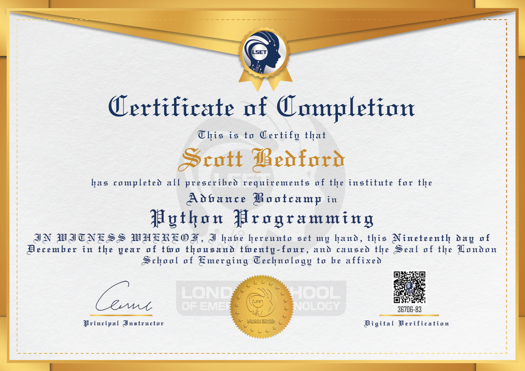 Certificate 2